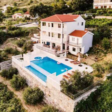 Sea View Luxury Apart Hotel Villa Conte With Swiming Pool And Romantic Spa Podstrana Bagian luar foto