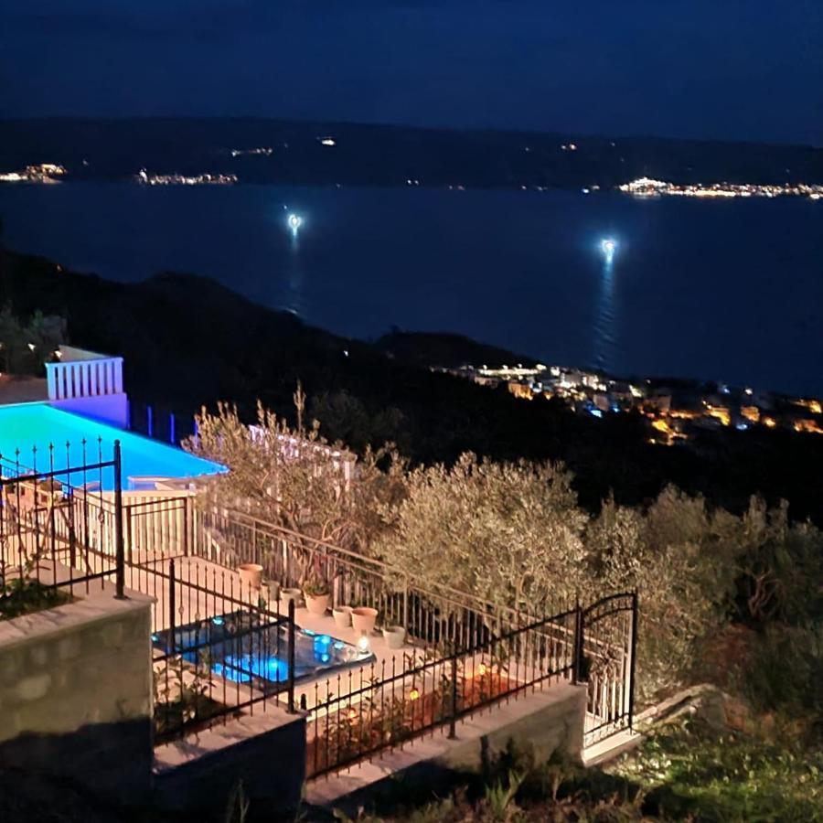 Sea View Luxury Apart Hotel Villa Conte With Swiming Pool And Romantic Spa Podstrana Bagian luar foto