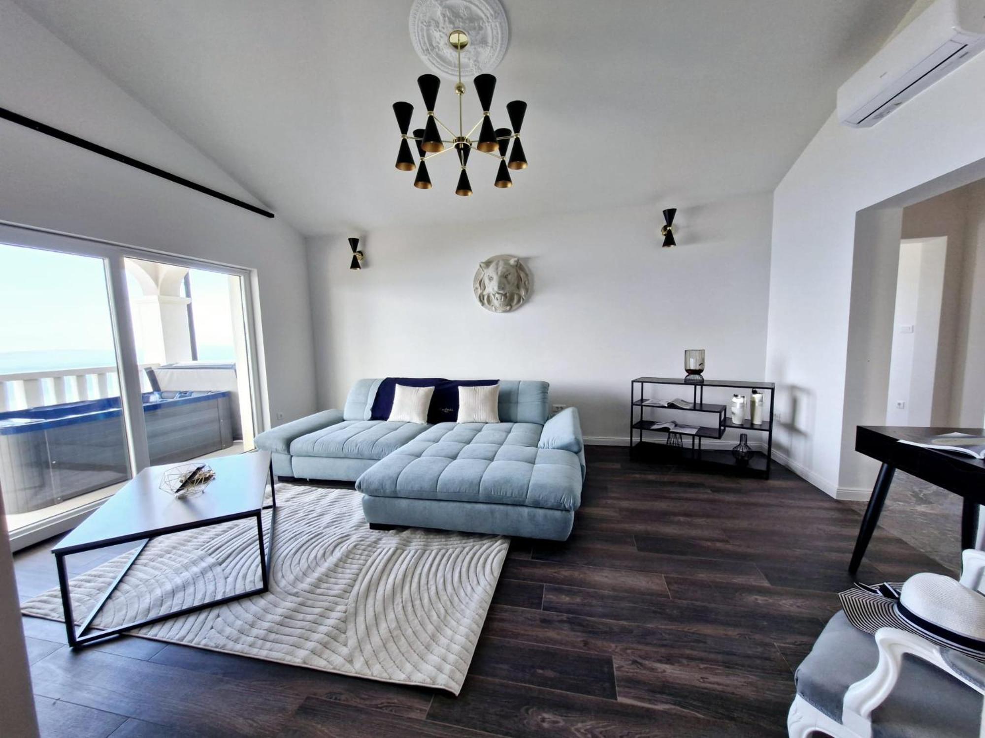 Sea View Luxury Apart Hotel Villa Conte With Swiming Pool And Romantic Spa Podstrana Bagian luar foto